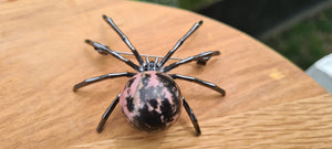 CRYSTAL SPIDER PENDANT OR BROOCH-made by me