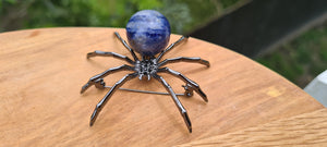 CRYSTAL SPIDER PENDANT OR BROOCH-made by me