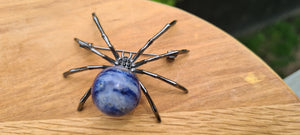 CRYSTAL SPIDER PENDANT OR BROOCH-made by me