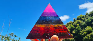 LARGE CHAKRA PYRAMID LAMP-number 2-Made by me