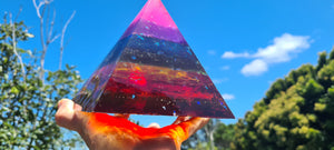 LARGE CHAKRA PYRAMID LAMP-number 2-Made by me