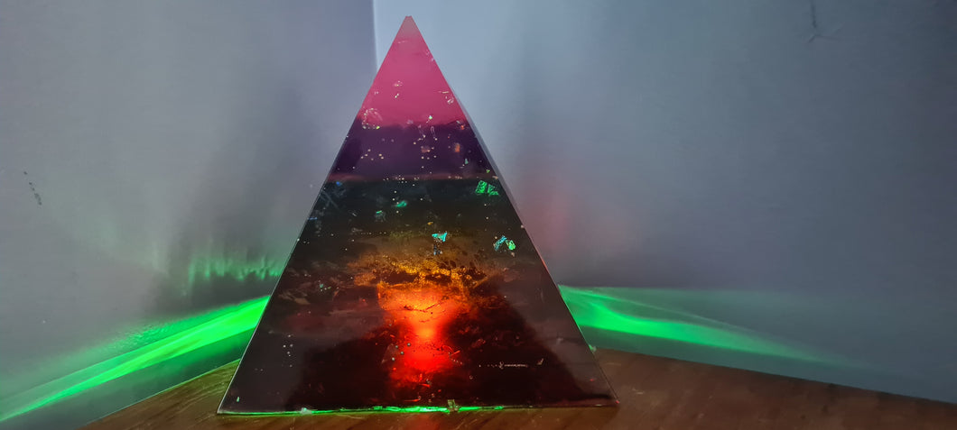 LARGE CHAKRA PYRAMID LAMP-number 2-Made by me