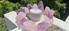 Load image into Gallery viewer, HANDMADE CRYSTAL TEA LIGHT CANDLE HOLDERS-made by me.