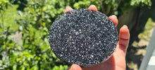 Load image into Gallery viewer, BLACK AMETHYST  ROUND COASTER SET of 4-made by me