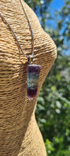 Load image into Gallery viewer, RAINBOW FLOURITE POINT NECKLACE