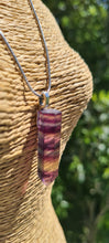 Load image into Gallery viewer, RAINBOW FLOURITE POINT NECKLACE
