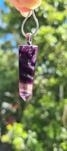 Load image into Gallery viewer, RAINBOW FLOURITE POINT NECKLACE