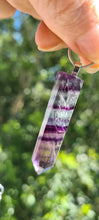 Load image into Gallery viewer, RAINBOW FLOURITE POINT NECKLACE