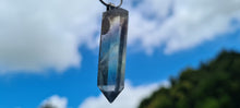 Load image into Gallery viewer, RAINBOW FLOURITE POINT NECKLACE