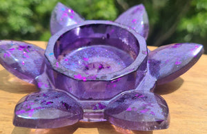 LOTUS CANDLE OR SPHERE HOLDERS-made by me