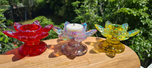 LOTUS CANDLE OR SPHERE HOLDERS-made by me