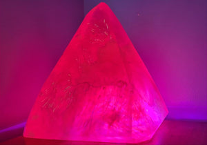 Sale💥TINSEL PYRAMID LAMP-Made by me