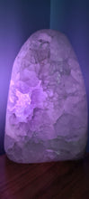 Load image into Gallery viewer, POLISHED AMETHYST LAMP -2 options( colour changing or white)