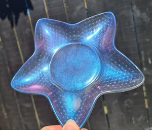 STARFISH CRYSTAL/TRINKET DISH-made by me-4 colours avail