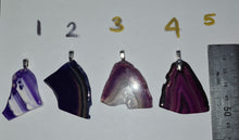 Load image into Gallery viewer, Sale💥STUNNING PURPLE AGATE PENDANTS-put together by me