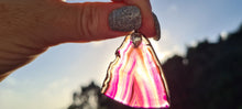 Load image into Gallery viewer, STUNNING PINK AGATE PENDANTS-put together by me