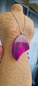 STUNNING PINK AGATE PENDANTS-put together by me
