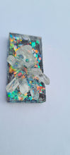 Load image into Gallery viewer, QUARTZ CLUSTER ON BLACK OPAL look pendant-made by me