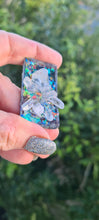 Load image into Gallery viewer, QUARTZ CLUSTER ON BLACK OPAL look pendant-made by me