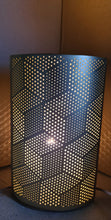 Load image into Gallery viewer, GOLD CUBE PATTERN LAMP CERAMIC
