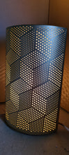 Load image into Gallery viewer, GOLD CUBE PATTERN LAMP CERAMIC