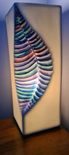 Load image into Gallery viewer, HANDPAINTED LEAF INDENT CERAMIC LAMP-painted by me
