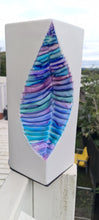 Load image into Gallery viewer, HANDPAINTED LEAF INDENT CERAMIC LAMP-painted by me