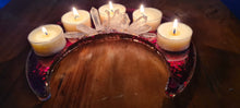 Load image into Gallery viewer, CRYSTAL CRESCENT MOON T LIGHT HOLDER MADE BY ME