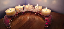 Load image into Gallery viewer, CRYSTAL CRESCENT MOON T LIGHT HOLDER MADE BY ME