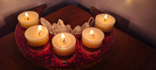 Load image into Gallery viewer, CRYSTAL CRESCENT MOON T LIGHT HOLDER MADE BY ME