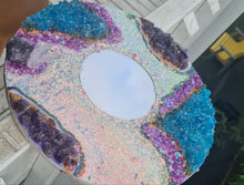 Load image into Gallery viewer, 1 of a kind GEODE MIRROR-made by me