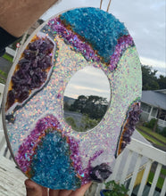 Load image into Gallery viewer, 1 of a kind GEODE MIRROR-made by me