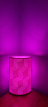 Load image into Gallery viewer, MAGENTA CUBE CERAMIC LAMP