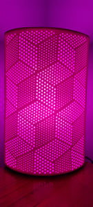 MAGENTA CUBE CERAMIC LAMP