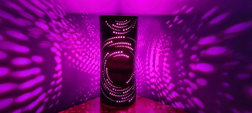 Sale💥MAGENTA & BLACK CERAMIC SWIRL LAMP