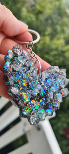 SUPER DRUZY HEART KEYRING-made by me
