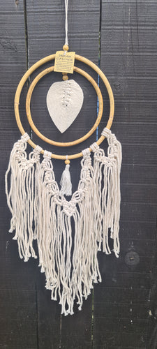 GYPSY DOUBLE HOOP FEATHER DREAM CATCHER