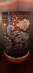 MANDALA ELEPHANT COLOUR CHANGING LAMP(put together by me)