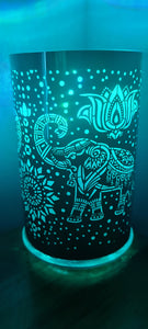 MANDALA ELEPHANT COLOUR CHANGING LAMP(put together by me)