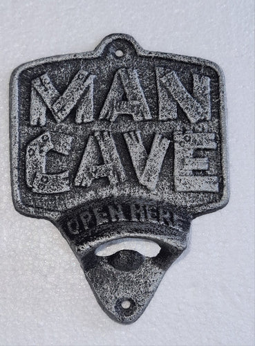 MAN CAVE METAL BOTTLE OPENER