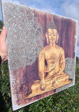 Load image into Gallery viewer, SHIMMERING MANDALA BUDDHA MANDALA CANVAS PRINT