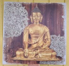 Load image into Gallery viewer, SHIMMERING MANDALA BUDDHA MANDALA CANVAS PRINT