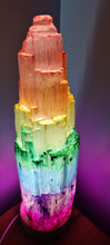 Load image into Gallery viewer, Sale💥CHAKRA SELENITE CRYSTAL LAMP 35cm-2 lighting options