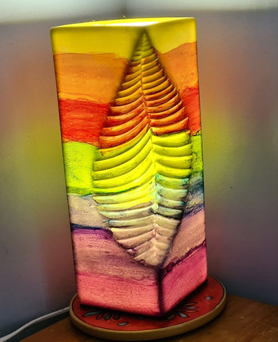50%offCHAKRA LEAF CERAMIC LAMP