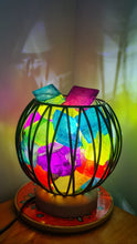 Load image into Gallery viewer, MIXED RAINBOW CLEAR QUARTZ CRYSTAL  CAGE LAMP(deep soul cleanser)