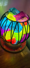 Load image into Gallery viewer, MIXED RAINBOW CLEAR QUARTZ CRYSTAL  CAGE LAMP(deep soul cleanser)