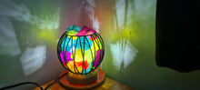 Load image into Gallery viewer, MIXED RAINBOW CLEAR QUARTZ CRYSTAL  CAGE LAMP(deep soul cleanser)