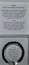 Load image into Gallery viewer, GAURDIAN ANGEL CRYSTAL BRACELETS 6 TYPES  GIFT BOXED WITH BRIEF MEANING