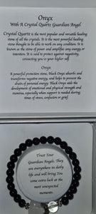 GAURDIAN ANGEL CRYSTAL BRACELETS 6 TYPES  GIFT BOXED WITH BRIEF MEANING