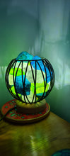 Load image into Gallery viewer, GREEN BLUE CLEAR QUARTZ CRYSTAL CAGE LAMP